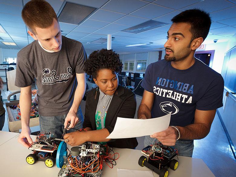 Students working together on a project